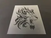 Lion #3 Stencil 10mm or 7mm Thick, Tiger, Bear, Jungle, Leopard, Animal