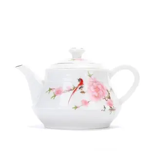 耐高溫陶瓷茶壺手柄式泡茶壺德化白瓷大茶壺餐廳茶具中式家用水壺