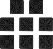 Unlorspy 8 Pcs Black Cooling Fan Filter 40 mm Square Plastic Case Fan Filter Cover PC Computer Case Mesh