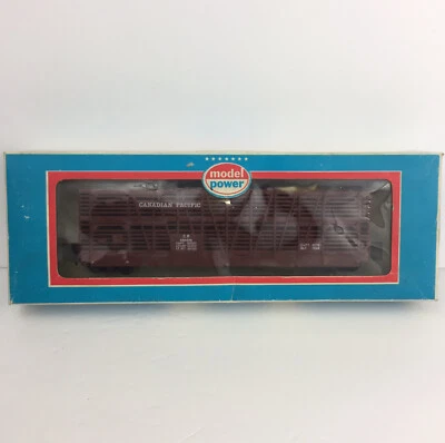 MODEL POWER HO SCALE 9106 C.P. RAIL STOCK CAR 50' Canadian Pacific Train 485678