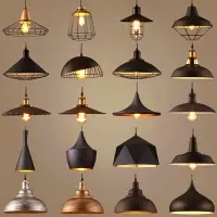 在飛比找樂天市場購物網優惠-loft創意單頭鐵藝鍋蓋簡約餐廳燈具美式復古北歐工業風酒吧臺