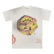 Travis Scott x WWE Mankind Cactus Jack White Washed Tee Shirt L - New