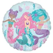 45cm Standard HX Shimmering Mermaid Balloon