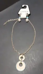 Napier Necklace and Earring Set Gold Tone and Turquoise Beads New