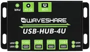 Industrial Grade USB HUB, with Metal Case, Extending 4X USB 2.0 Ports, ESD Protection, Support Multiple OS, Plug & Play