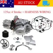 125cc Engine Semi-Auto Motor 3 Speed Reverse + Wiring for ATV Quad Go Kart Buggy