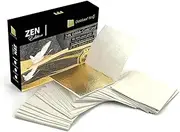 24K 99.99% Pure Gold Edible Gold Leaf Sheet GoldleafKing Zen Edition 10, 30, 50 Sheets Pack x 1.6 inches | 4x4cm The Perfect Medium size (Zen Edition - 30 Sheet)
