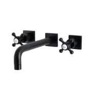 Kingston Brass KS602.BX Metropolitan Wall Mounted Tub Filler - Black