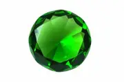 Tripact 80 mm Emerald Green Crystal Diamond Shaped Jewel Paperweight