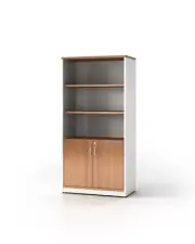New Office Half Door Lockable Cupboard Premier Book Shelf Cabinet 1800mm H x 900