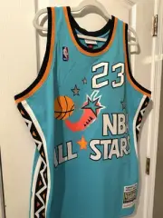 100% Authentic Michael Jordan NBA All Stars Mitchell & Ness Jersey 48 XL New