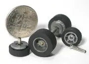 1990 TYCO TCR HO Slotless Car Tune Up Wheels Tires Axle