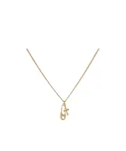 Emanuele Bicocchi Cross And Pin Pendant Necklace One size Yellow
