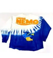Disney Parks Finding Nemo Blue Tie Dye Spirit Jersey Adult 2XL