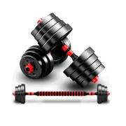 40kg Adjustable Dumbbell Set Barbell Home GYM Exercise Weights