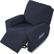 NORTHERN BROTHERS Oversized Recliner Cover, Stretch Recliner Covers That Stay in Place, Washable Lazy Boy Recliner Chair Covers, Furniture Protector Recliner Slipcovers, XL Large, Dark Blue