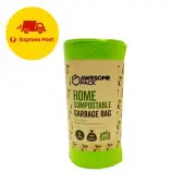 50x Compostable Bin Liner 8L Garbage Bags Kitchen Waste 39x42cm Biodegradable