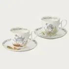 Studio Ghibli My Neighbor Totoro Cup&Saucer set of 2(wildflowers Design)Noritake