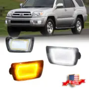 Clear Switchback LED Front Corner DRL Turn Signal Light For 03-05 Toyota 4Runner (for: Toyota)