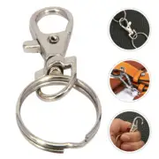 12 Pcs Lobster Keychain Clasp Hooks Rings Claw Clips for Keychains