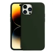 iPhone 14 Pro Max Liquid Silicone Case Cover - Washable, Shock-Proof, Drop-Resistant, Ultra-Soft, Scratch-Free, Durable - Green