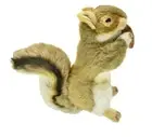 Squirrel, With Nut, Plush Toy, Soft Stuffed Animal, Realistic Model 14" F843