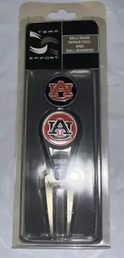 NWT AUBURN UNIVERSITY Golf Divot Tool and Ball Marker New
