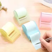 Sourcemall Full Adhesive Roll Sticky Notes, Self-Stick Notes,Width x Length 2 x 300 Inches, 4 Rolls/Pack (Four Colors with Dispensers)
