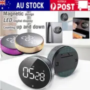 LED Magnetic Digital Kitchen Timer Countdown Cooking Work Loud Alarm Stopwatch