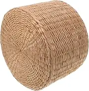 Kid's Woven Step Stool Entry Shoe Changing Bench Garden Decor Sturdy Handmade for Outdoor Use