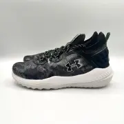 Under Armour Men’s Harper 8 Turf Size 9.5 Black/White |3026593-001|