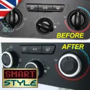 SmartStyle Aluminium Heater Air Con Dash Knobs Buttons Set for Peugeot 307