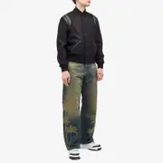 Palm Angels Laser Palm Loose Leg Jeans
