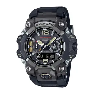 CASIO卡西歐 G-SHOCK 藍牙 防塵泥 電波 太陽能 三重感測器 強悍黑 GWG-B1000-1A_52.1mm