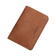 Men Short Soft Durable Retro Fashion Zipper Pocket Coin Bag Wallet