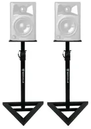 (2) Rockville Adjustable Studio Monitor Speaker Stands For M-Audio AV42 Monitors