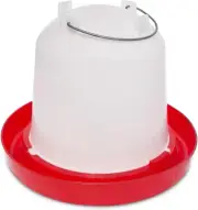 Chicken Waterer 1.5-Gallon Metal Handle Poultry Drinker | Large Capacity Automat