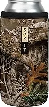 Sok It Can Sok Sleeve for Beer & Soda Insulated Neoprene Cover (RealTree Edge Camouflage, 16oz Can Sleeve)