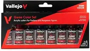 Vallejo Game Ink 8 Colour Set Miniatures 17ML Black