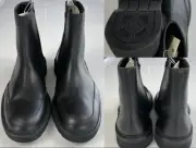Emporio Armani Men's Vintage Worn Effect biker boots Boot Shoes Shoe New