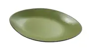 Yanco China BM-209GR Birmingham Green Melamine 9.6" x 6" Oval Plate - 2 Doz