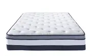 King Size Pocket Spring Memory Foam Euro Pillow Top Mattress 30cm
