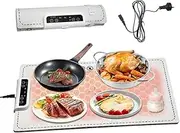 ALSTON Portable Electric Warming Tray Silicone Food Warmer Full Surface Heating with 3 Temperature Settings and Timer for Kitchen Buffets Parties, AU Plug 220V/240W