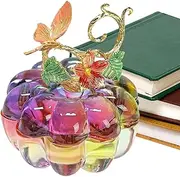 [Generic] Crystal Trinket Box With Lid – Elegant Jewelry Display Case | Exquisite Butterfly Design Organizer For Earrings, Rings, Treasures, Ideal For Women, Mom, Grandma, Perfect For Showcasing Jewelry