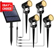 T-Sun Solar Spotlights 3000K IP65 Waterproof Outdoor Garden Wall Lights