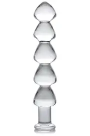 Master Series 5 Bead 11" Glass Dildo