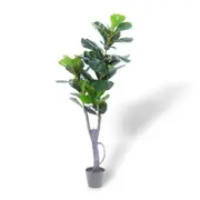 120cm Faux Fiddle Leaves Tree Potted Artificial Plant Flower Fake Green Houseplant Wedding Hallway Office Home Decor