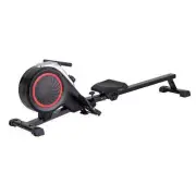 Everfit Rowing Machine 16 Levels Foldable Magnetic Rower Gym Cardio Workout leat