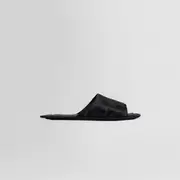 [THE ROW] Frances Open Toe Slippers Black