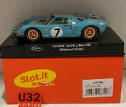 Slot Car slot.it CA18G Ford GT40 #7 3º 24H.LE Mans 1969 Gulf M.
